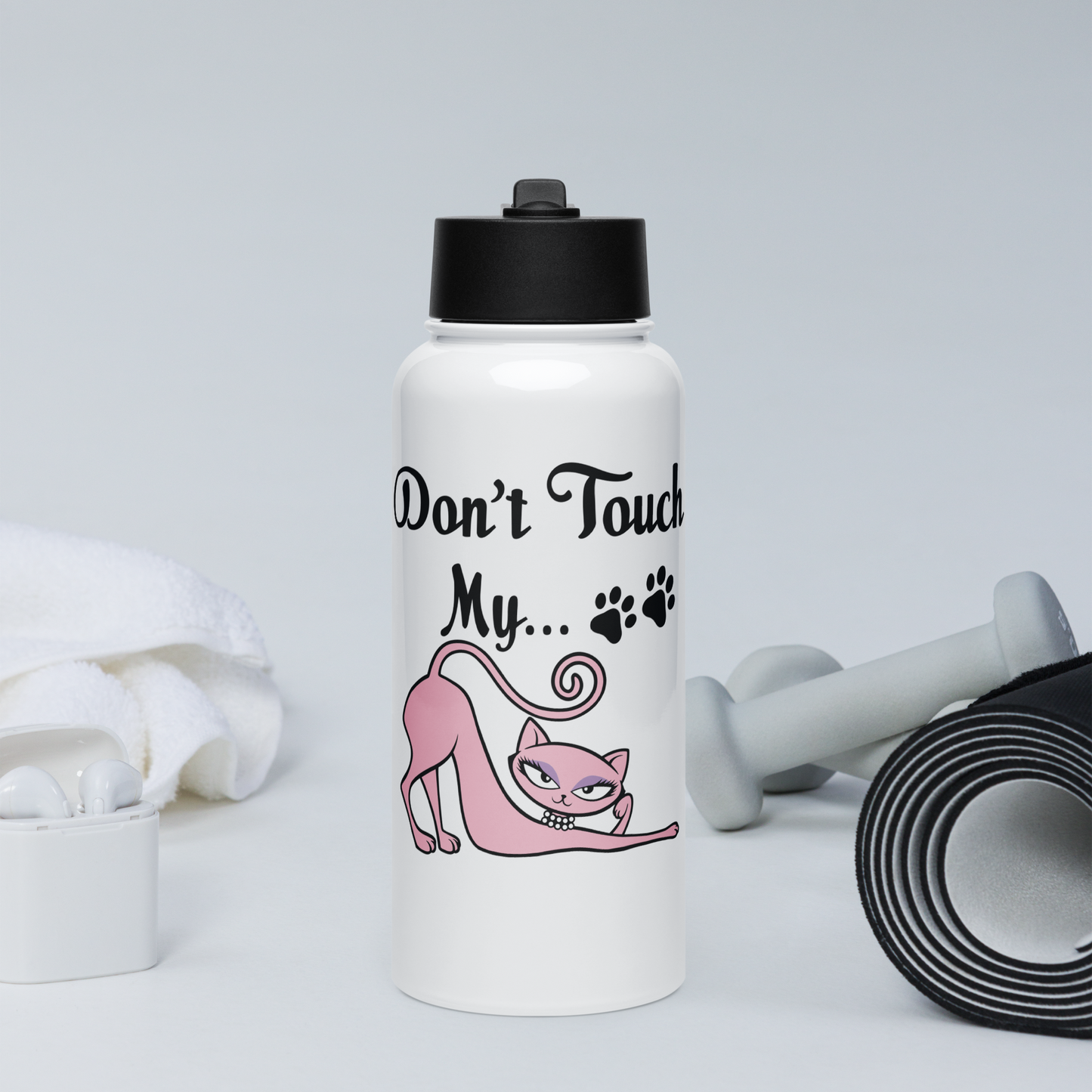 Don’t Touch My Kitty™ 32 oz Water Bottle