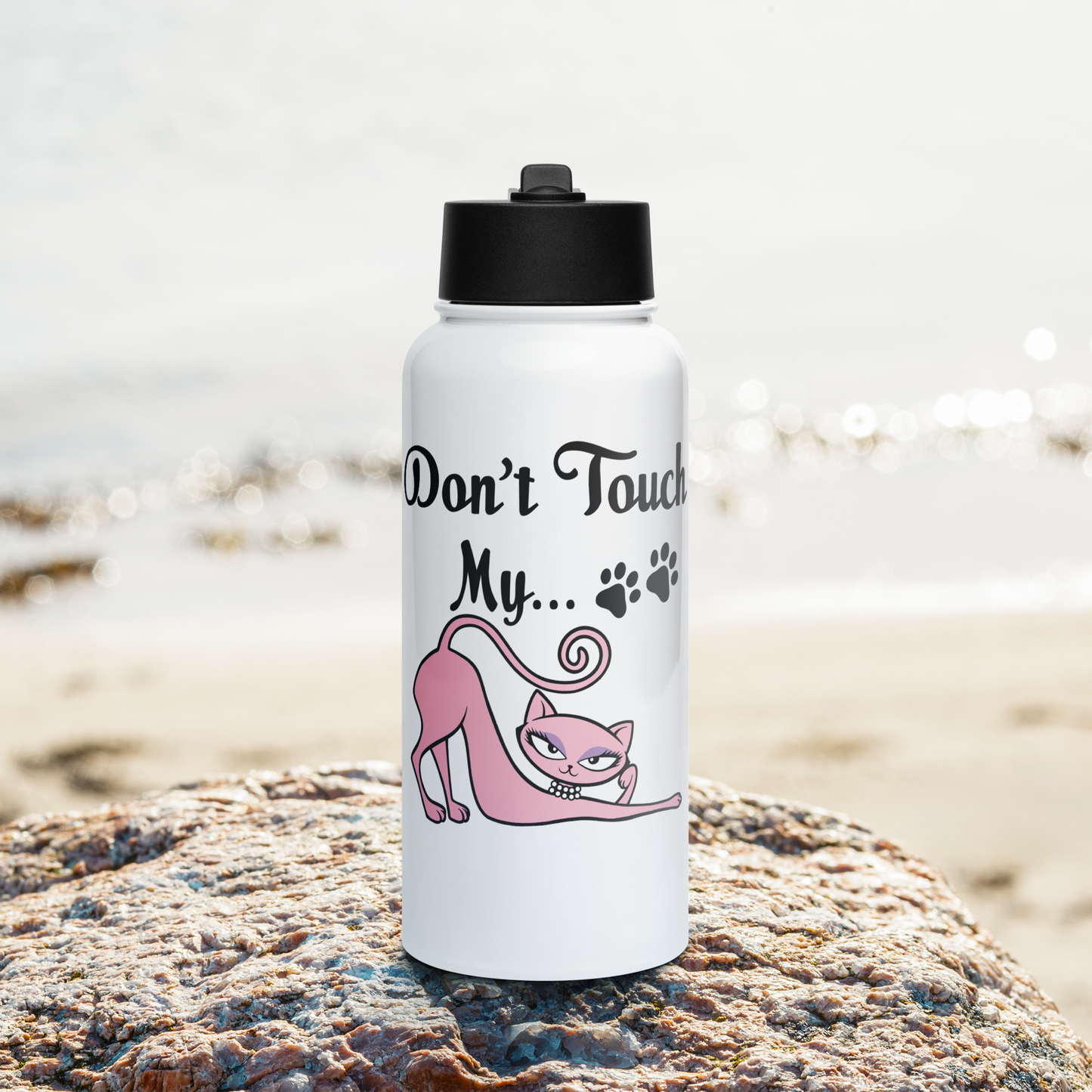 Don’t Touch My Kitty™ 32 oz Water Bottle